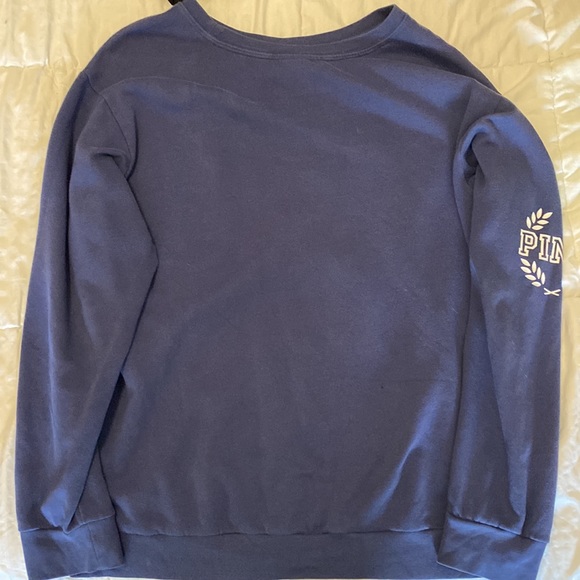 Blue Victoria’s Secret Pink sweatshirt. - Picture 2 of 2